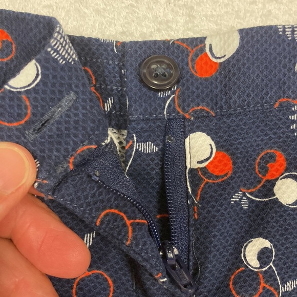 JANIE AND JACK St Tropez Sun Navy Blue Cherry Shorts Size 6-12m - Picture 5 of 8